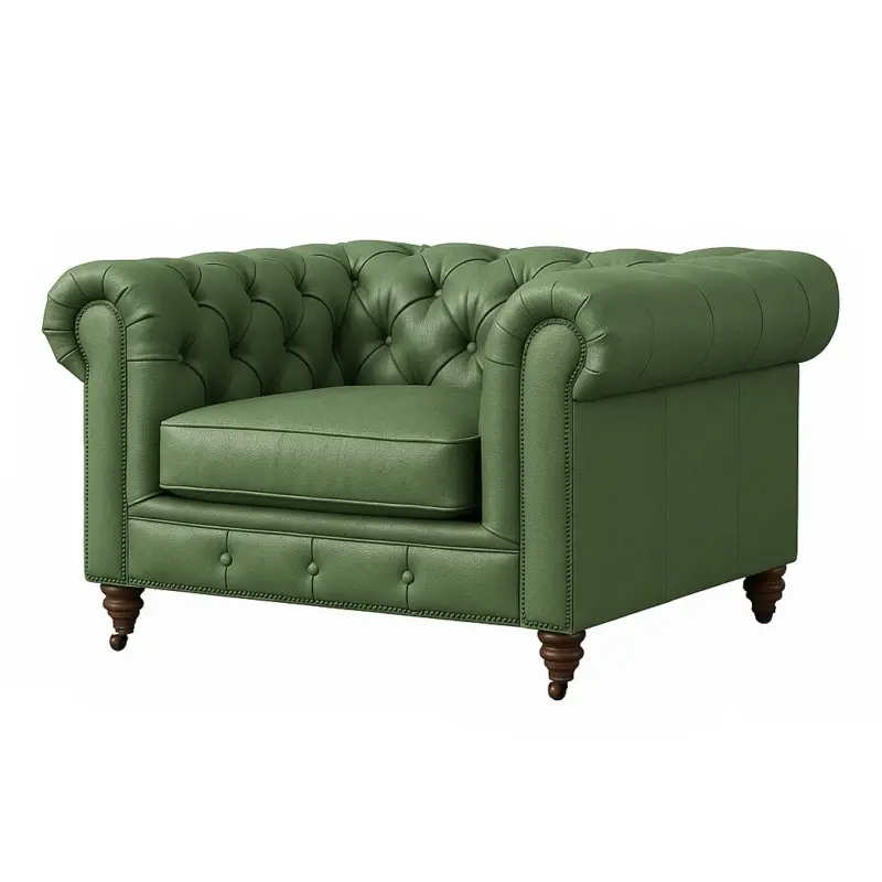 Chesterfield Sofa Chair Sage Green