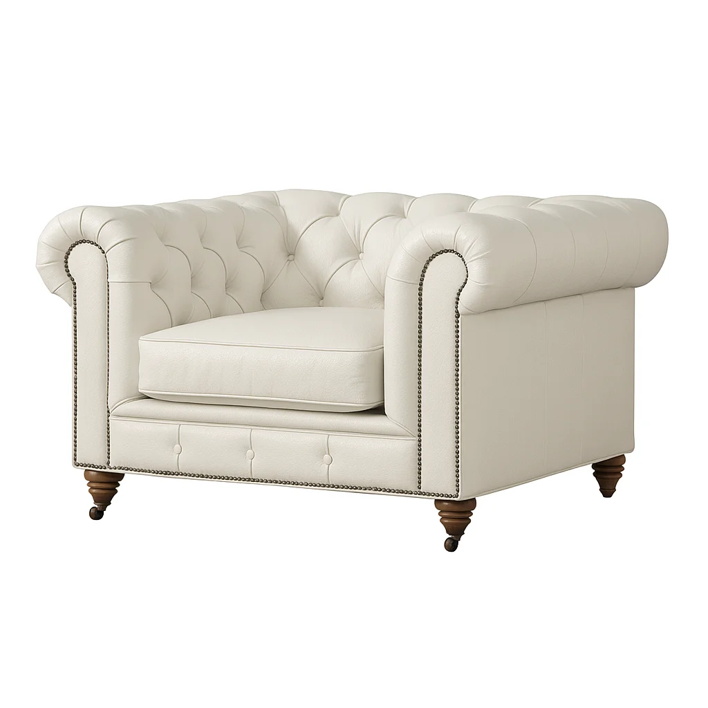 Chesterfield Sofa Chair Pearl White Chesterfield Sofa Chair Pearl White