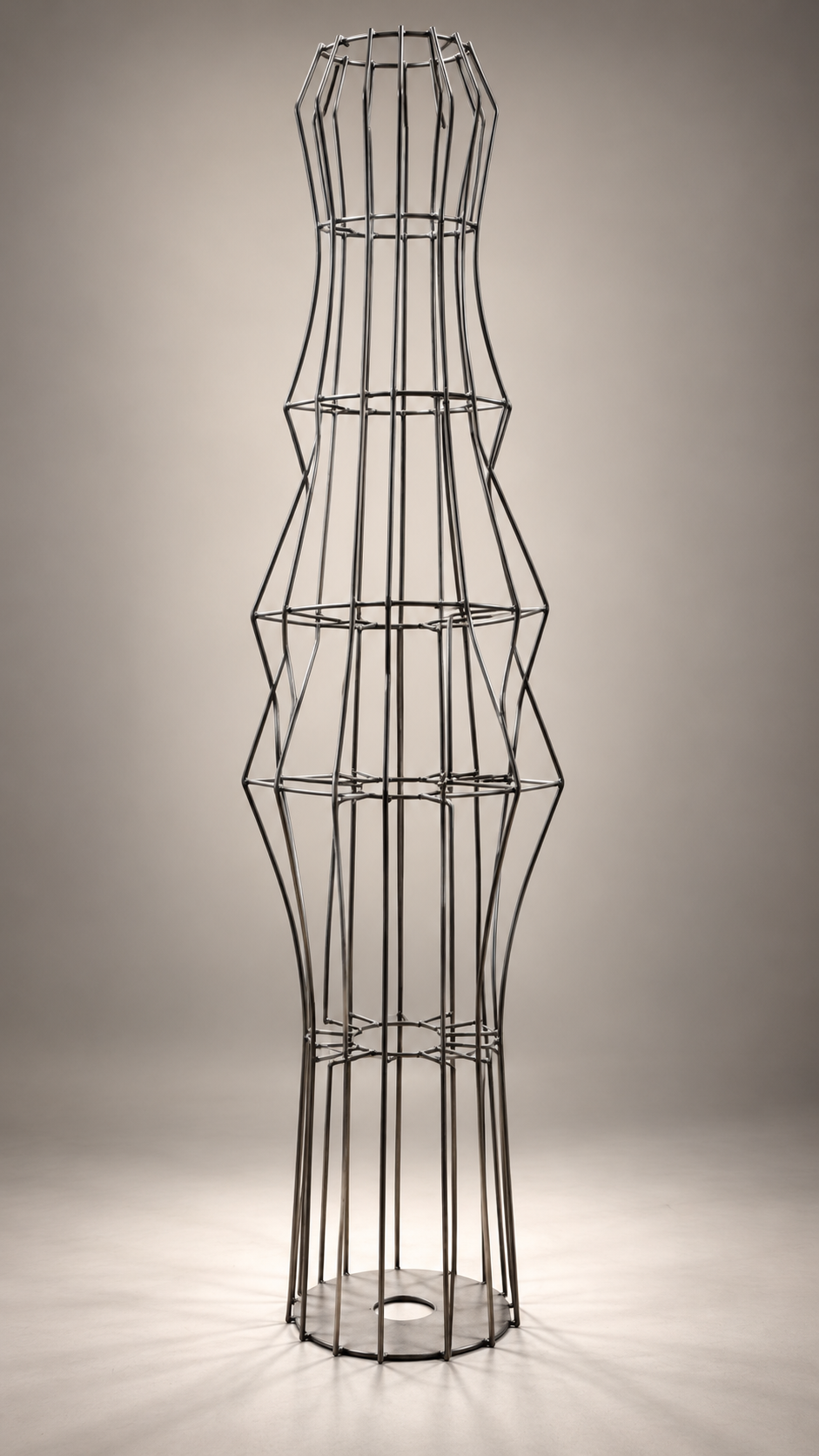 Close-up of Fantasma floor lamp textured exterior
